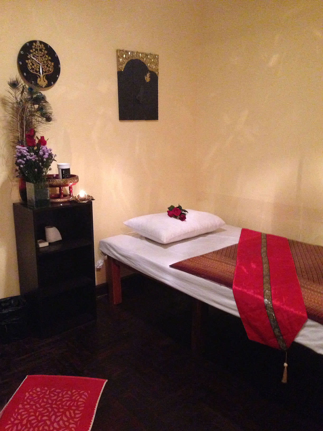 The bed are spacious at HoneyBee Massage