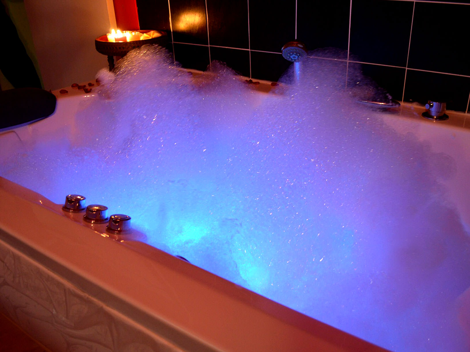 Soapy massage setup